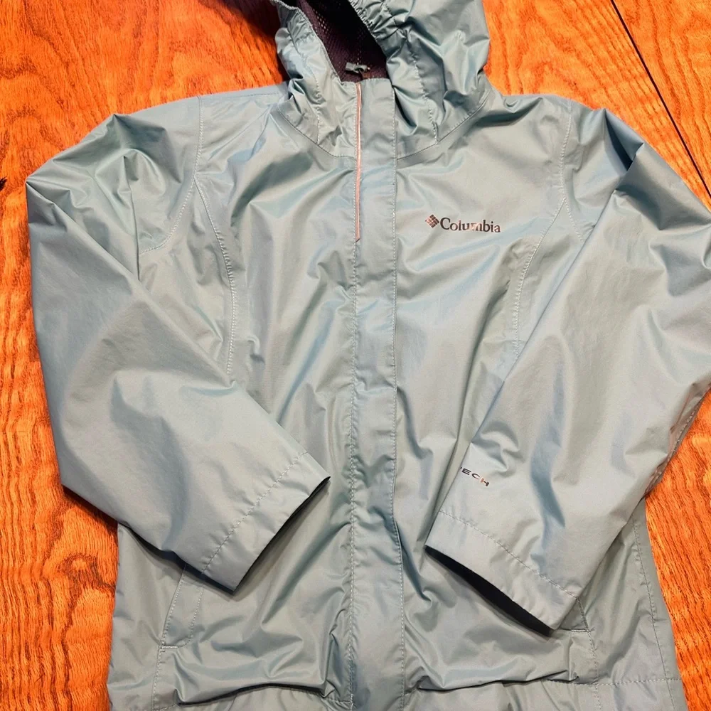 Columbia Girls Hooded Jacket Size Smoll - Picture 6 of 9
